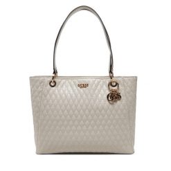 Torebka Guess. Brązowe shopper Guess, z aplikacjami, bez dodatków. Za 439.99 zł.
