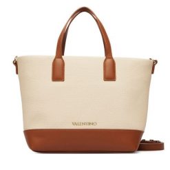 Torebka Valentino. Brązowe shopper Valentino, bez wzorów, bez dodatków. Za 549.99 zł.
