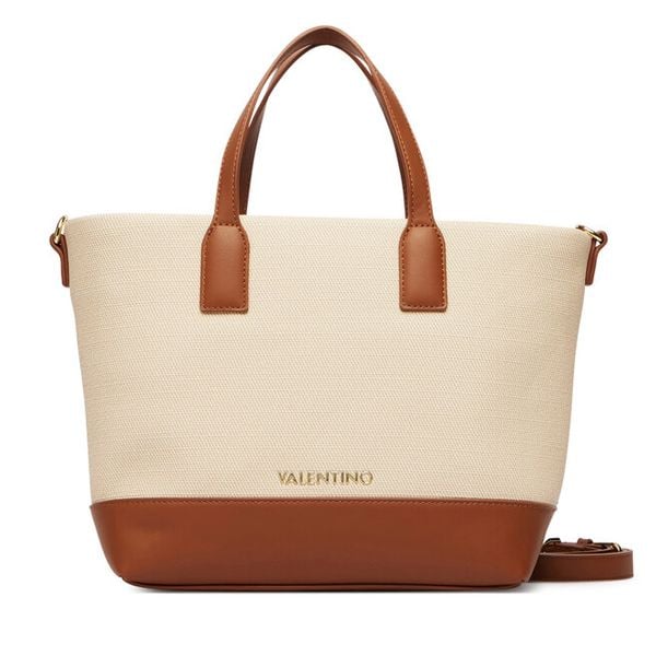Torebka Valentino. Brązowe shopper Valentino, bez wzorów, bez dodatków. Za 549.99 zł.