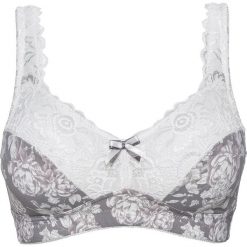 Biustonosz minimizer bonprix ecru-szary z nadrukiem. Biustonosze bonprix. Za 54.99 zł.