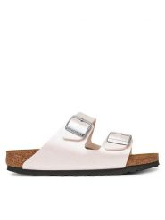 Birkenstock Klapki Arizona 1029511 Różowy. Czerwone klapki Birkenstock, bez wzorów, ze skóry, bez obcasa. Za 359.99 zł.