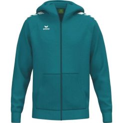 Bluza z kapturem Erima CMPT Wings. Niebieskie bluzy Erima, m, bez wzorów, z bawełny, z kapturem. Za 264.50 zł.