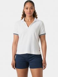 Koszulka Polo Damska Helly Hansen W Portofino. Białe koszulki polo Helly Hansen, na lato, l, bez wzorów, z materiału, bez kołnierzyka, bez ramiączek. Za 299.00 zł.