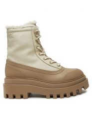 Calvin Klein Jeans Trapery Flatform Lace Up Boot Padded YW0YW01557 Beżowy. Brązowe trapery i śniegowce Calvin Klein Jeans, z jeansu. Za 899.99 zł.