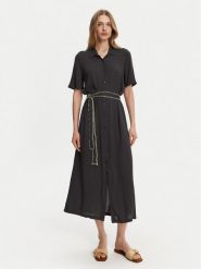 Roxy Sukienka koszulowa ERJWD03884 Szary Regular Fit. Szare sukienki Roxy, xl, bez wzorów, z wiskozy, bez kołnierzyka, bez ramiączek, koszulowe. Za 169.99 zł.