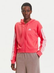 Adidas Bluza Essentials 3-Stripes KE4388 Różowy Regular Fit. Czerwone bluzy Adidas, xs, bez wzorów, z bawełny, bez kaptura. Za 259.99 zł.