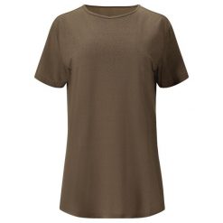 Koszulka damska Athlecia Lizzy Slub. Zielone bluzki Athlecia, bez wzorów, sportowe, bez kołnierzyka, bez ramiączek. Za 136.50 zł.