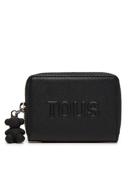 TOUS Portfel 2002001951 Czarny. Czarne portfele Tous, bez wzorów, ze skóry. Za 259.99 zł.