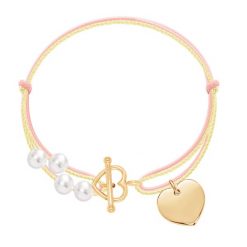 Bransoletka Paola 2. Białe bransoletki Lilou, pozłacane. Za 229.00 zł.