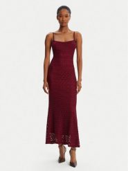 BARDOT Sukienka koktajlowa Adoni Mesh 57998DB1 Bordowy Regular Fit. Czerwone sukienki Bardot, bez wzorów, z meshu, wizytowe, bez kołnierzyka, bez ramiączek. Za 489.99 zł.
