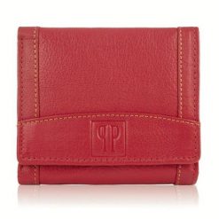 CZERWONY SKÓRZANY PORTFEL DAMSKI PAOLO PERUZZI T-70-LRD. Czerwone portfele PAOLO PERUZZI, bez wzorów, ze skóry. Za 49.99 zł.