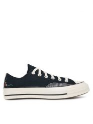 Converse Trampki Chuck 70 Varsity Vines A15549C Czarny. Czarne trampki Converse, bez wzorów, z materiału, bez zapięcia. Za 449.99 zł.