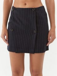 Silvian Heach Spódnica mini CVA23087MG Granatowy Regular Fit. Niebieskie spódnice Silvian Heach, bez wzorów, z syntetyku, mini. Za 128.99 zł.