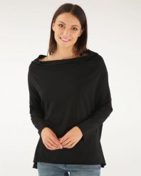 Luźna bluzka z bawełny. Bluzki Unisono, s, bez wzorów, z bawełny, bez kołnierzyka, bez ramiączek. Za 129.00 zł.