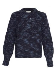 MOSS COPENHAGEN Sweter w kolorze granatowym rozmiar: M/L. Niebieskie swetry Moss Copenhagen, l, bez wzorów, bez ramiączek. Za 202.50 zł.
