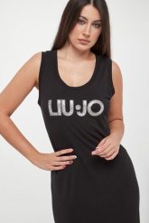 Sukienka damska z logo LIU JO. Sukienki Liu Jo, xs, bez wzorów, bez kołnierzyka, bez ramiączek. Za 469.00 zł.