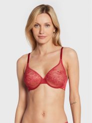 Gossard Biustonosz z fiszbiną Lace Sheer 13001 Różowy. Czerwone biustonosze Gossard, bez wzorów, z syntetyku. Za 69.99 zł.