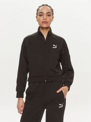 Puma Bluza T7 624211 Czarny Relaxed Fit. Czarne bluzy Puma, xs, bez wzorów, z bawełny, bez kaptura. Za 169.99 zł.
