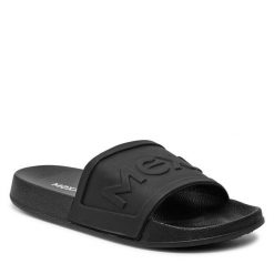 Klapki MEXX. Czarne klapki Mexx, bez wzorów, bez obcasa. Za 79.99 zł.