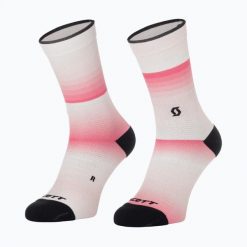 Skarpety SCOTT Gradient Stripes Crew. Białe skarpety Scott, bez wzorów, z elastanu. Za 99.99 zł.