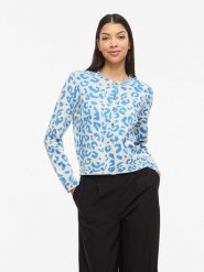 Vila Kardigan "Vimayas" w kolorze błękitnym rozmiar: L. Niebieskie kardigany Vila, l, bez wzorów, z materiału. Za 114.71 zł.