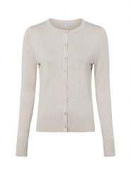 Marie Lund Kardigan damski Kobiety wiskoza beżowy|szary jednolity, XL. Brązowe kardigany Marie Lund, xl, bez wzorów, z wiskozy. Za 229.95 zł.