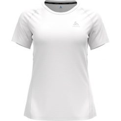Koszulka sportowa damska Odlo T-shirt crew neck ESSENTIAL. Białe koszulki sportowe Odlo, bez wzorów, bez ramiączek, trekkingowe. W wyprzedaży za 161.49 zł.