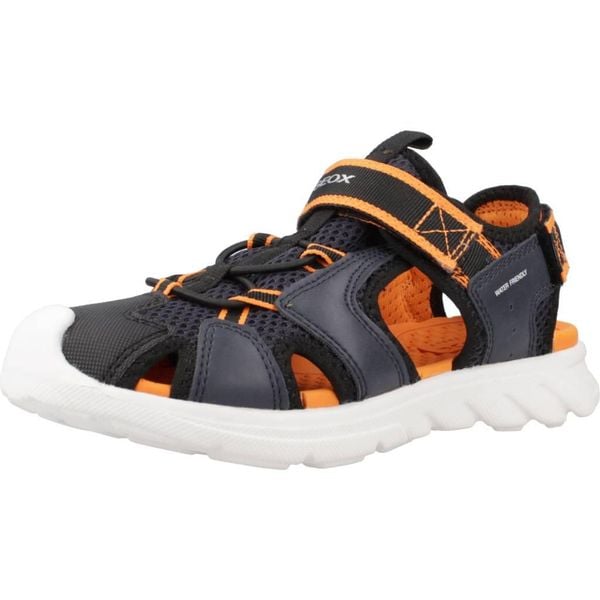 Sandały GEOX SANDAL AIRADYUM F Niebieski. Niebieskie sandały Geox, bez wzorów, z syntetyku, bez obcasa, bez zapięcia. Za 177.99 zł.