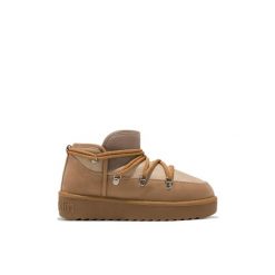 Buty śniegowce damskie D.Franklin ocieplane. Brązowe trapery i śniegowce D.Franklin, z materiału. Za 249.00 zł.