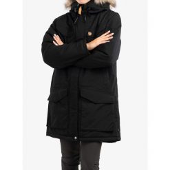 Płaszcz damski Fjallraven Nuuk Parka. Czarne parki Fjällräven, na zimę, sportowe, bez kaptura. Za 2,288.99 zł.