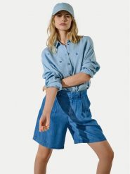 ONLY Szorty materiałowe Charis 15337935 Niebieski Loose Fit. Niebieskie szorty Only, bez wzorów, z lyocellu. Za 99.99 zł.