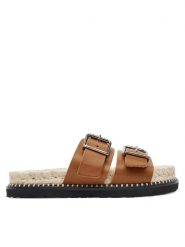 Castañer Espadryle Ter/261 025673 Brązowy. Brązowe espadryle Castañer, bez wzorów, ze skóry, bez obcasa, bez zapięcia. Za 599.99 zł.