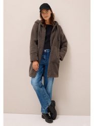 Cecil Płaszcz pluszowy w kolorze brązowym rozmiar: XL. Brązowe płaszcze Cecil, xl, bez wzorów, bez kaptura. Za 346.99 zł.