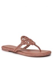 Tory Burch Japonki Miller Knotted Pave 152177 Różowy. Czerwone klapki Tory Burch, bez wzorów, ze skóry, bez obcasa. Za 1,749.00 zł.