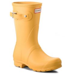Kalosze Hunter. Żółte kalosze Hunter, bez wzorów. Za 309.99 zł.