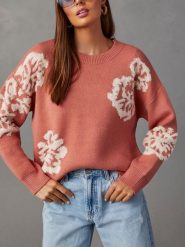 LA Angels Sweter w kolorze łososiowym rozmiar: M. Pomarańczowe swetry LA Angels, m, bez wzorów, bez ramiączek. Za 195.77 zł.