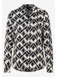 More & More Bluzka w kolorze czarno-białym rozmiar: 46. Białe bluzki More & More, s, bez wzorów, z wiskozy, klasyczne, bez kołnierzyka, bez ramiączek. Za 104.99 zł.