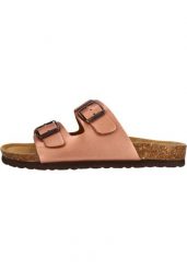 Sandały damskie Cruz Winsy Cork. Fioletowe sandały CRUZ, bez wzorów, z materiału, eleganckie, bez obcasa, bez zapięcia. Za 155.00 zł.