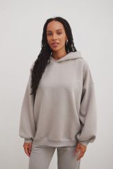 Bluza z kapturem i HAFTEM w kolorze SMOOTH GREY- BAFFIN-UNI. Szare bluzy Marsala, uniwersalny, bez wzorów, z bawełny, z kapturem. W wyprzedaży za 185.94 zł.