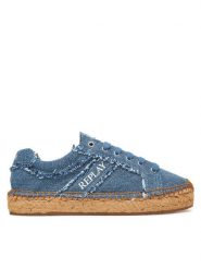 REPLAY Espadryle GWF22 .000.C0088T Niebieski. Niebieskie espadryle Replay, bez wzorów, z materiału, bez obcasa, bez zapięcia. Za 309.99 zł.