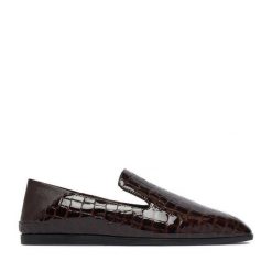 Lordsy GINO ROSSI. Brązowe lordsy Gino Rossi, bez wzorów, bez obcasa, bez zapięcia. Za 349.99 zł.