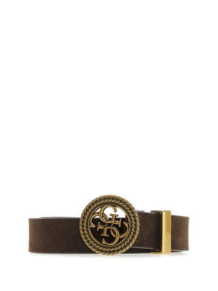 Guess Pasek Damski W5BZ11 L0491 Brązowy ciemny. Brązowe paski Guess, z aplikacjami, ze skóry. Za 234.99 zł.