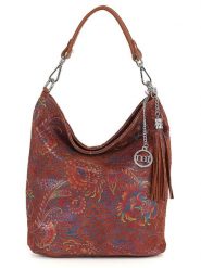 Mia Tomazzi Skórzana torebka "Benaco" w kolorze brązowym - 28 x 31 x 15 cm rozmiar: onesize. Brązowe torby na ramię Mia Tomazzi, bez wzorów, z materiału, na ramię, bez dodatków. Za 224.52 zł.