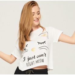Dwuczęściowa piżama z nadrukiem - Biały. Piżamy Sinsay. Za 29.99 zł.