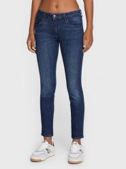 Wrangler Dżinsy - Skinny fit - w kolorze granatowym rozmiar: W28/L34. Niebieskie jeansy Wrangler, l, z aplikacjami. Za 181.95 zł.