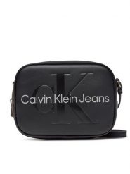 Calvin Klein Jeans Torebka Sculpted Camera Bag18 Mono K60K610275 Czarny. Czarne listonoszki Calvin Klein Jeans, bez wzorów, z jeansu, bez dodatków. Za 179.99 zł.
