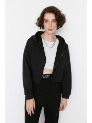 Trendyol Bluza w kolorze czarnym rozmiar: S. Czarne bluzy Trendyol, s, bez wzorów, bez kaptura. Za 47.82 zł.