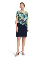 Vera Mont Sukienka w kolorze oliwkowo-granatowym rozmiar: 40. Brązowe sukienki Vera Mont, na co dzień, bez wzorów, bez kołnierzyka, bez ramiączek, mini, proste. Za 304.99 zł.