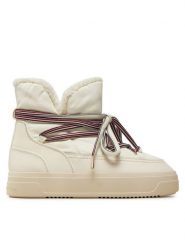 Tommy Hilfiger Śniegowce Snowboot Monogram Faux Fur FW0FW08389 Beżowy. Brązowe trapery i śniegowce TOMMY HILFIGER, z materiału. Za 699.99 zł.