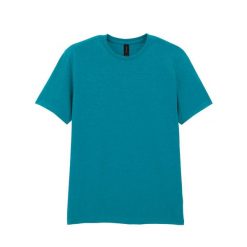 Bawełniana Koszulka Unisex Dla Dorosłych W Miękkim Stylu. Zielone bluzki GILDAN, m, bez wzorów, z bawełny, sportowe, bez kołnierzyka, bez ramiączek. Za 38.99 zł.